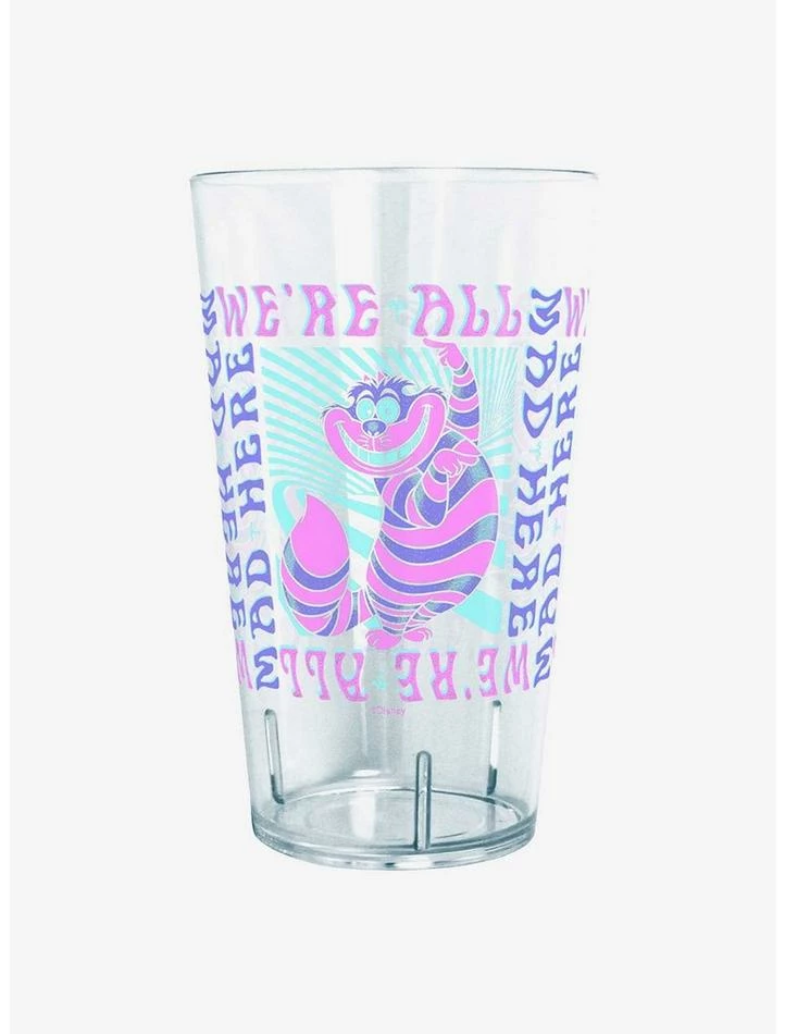 Flash Sale 🔥 Disney Alice in Wonderland Cheshire Mad Here Trip Tritan Cup 🛒