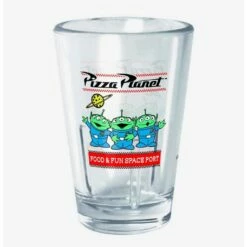 Discount ✔️ Disney Pixar Toy Story Pizza Planet Alien Mini Glass 💯
