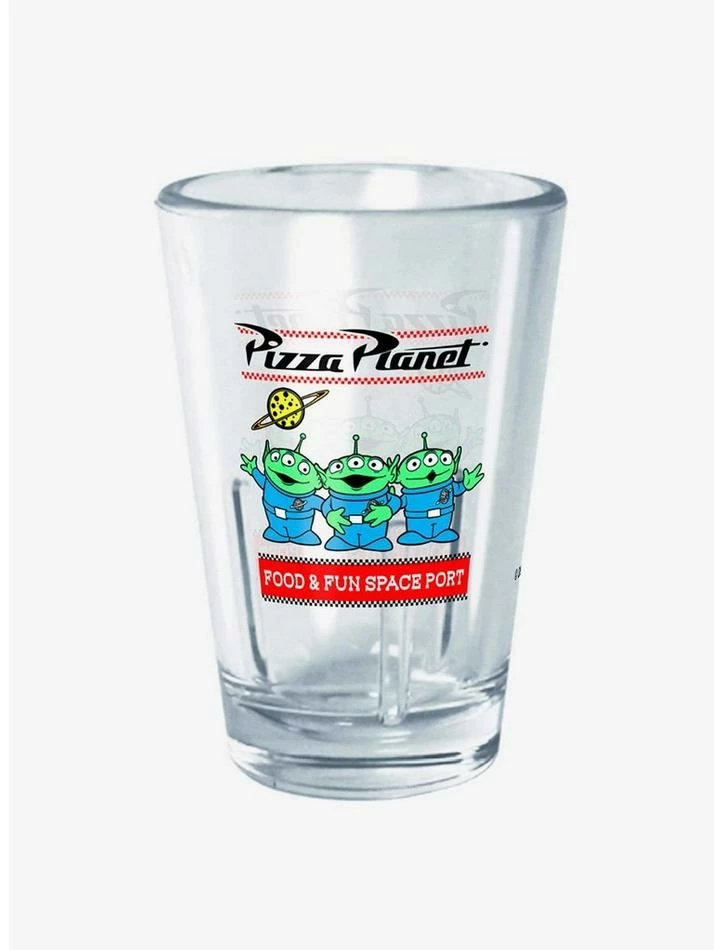 Discount ✔️ Disney Pixar Toy Story Pizza Planet Alien Mini Glass 💯
