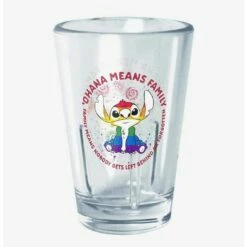 Budget 👏 Disney Lilo & Stitch Ohana Pride Mini Glass 🛒