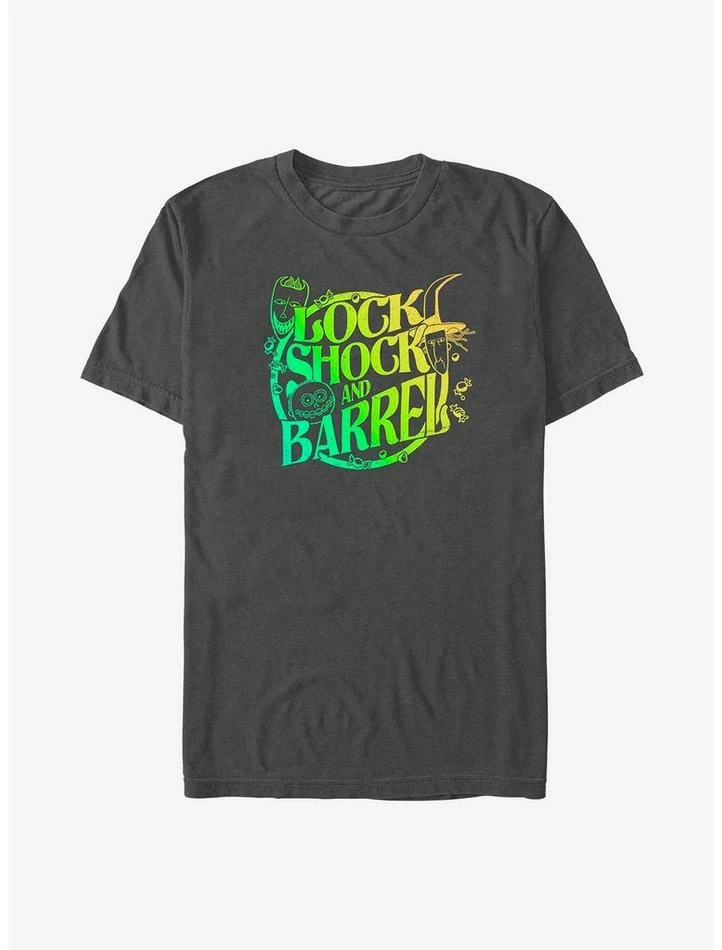 Discount 🤩 Disney The Nightmare Before 🔔 Christmas Lock Shock and Barrel T-Shirt 🤩