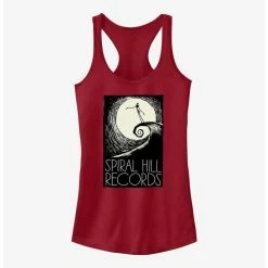 Outlet 🎁 Disney The Nightmare Before 🎄 Christmas Spiral Hill Records 👧 Girls Tank 👏