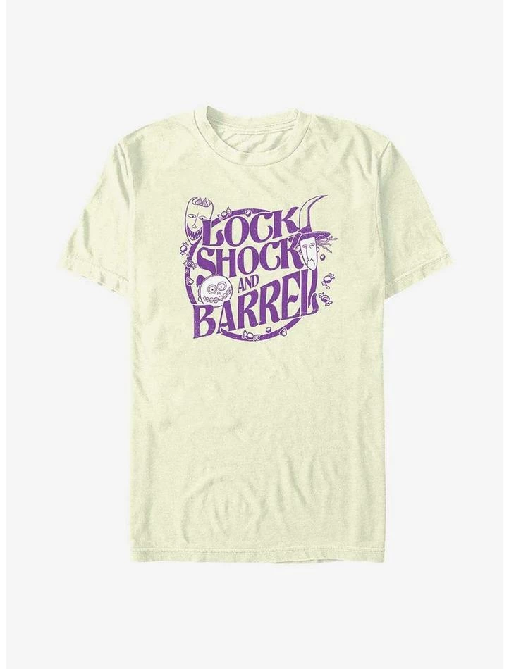 New 🛒 Disney The Nightmare Before 🎄 Christmas Lock Shock and Barrel T-Shirt ✨