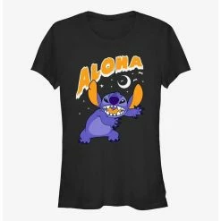 Cheapest ⭐ Disney Lilo & Stitch Spooky Aloha 👧 Girls T-Shirt 😀