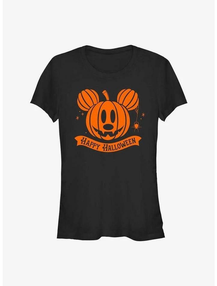 Promo 😉 Disney Mickey Mouse Pumpkin Head 👧 Girls T-Shirt 🎁