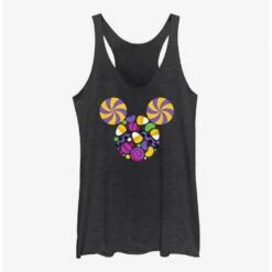 Promo 👍 Disney Mickey Mouse 🍬 Candy Head 👧 Girls Tank 🎉
