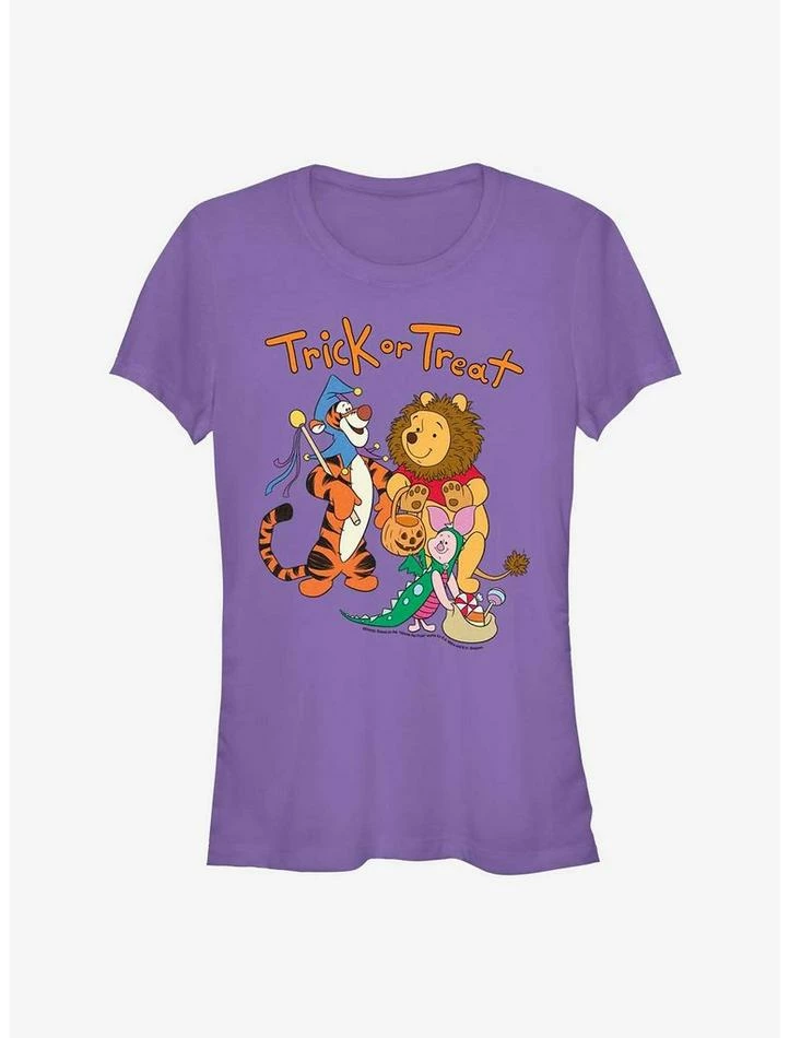 Best Pirce 😍 Disney Winnie The Pooh Trick or Treat 👧 Girls T-Shirt ✨