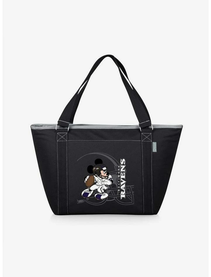 Hot Sale ⭐ Disney Mickey Mouse NFL Baltimore Ravens Tote Cooler Bag 😀