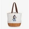Flash Sale 😀 Disney Mickey Mouse NFL Buf Bills Canvas Willow Basket Tote 🥰