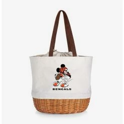 Hot Sale 🎁 Disney Mickey Mouse NFL Cincinnati Bengals Canvas Willow Basket Tote 😍