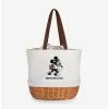Wholesale ❤️ Disney Mickey Mouse NFL Denver Broncos Canvas Willow Basket Tote 🌟