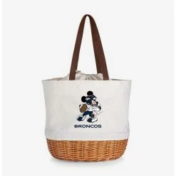 Wholesale โค๏ธ Disney Mickey Mouse NFL Denver Broncos Canvas Willow Basket Tote ๐