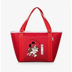 Hot Sale ⌛ Disney Mickey Mouse NFL Kansas City Chiefs Tote Cooler Bag 😀