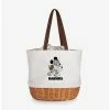Best Sale 🥰 Disney Mickey Mouse NFL Las Vegas Raiders Canvas Willow Basket Tote 💯