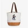 Best deal 🔔 Disney Mickey Mouse NFL New England Patriots Canvas Willow Basket Tote 🥰