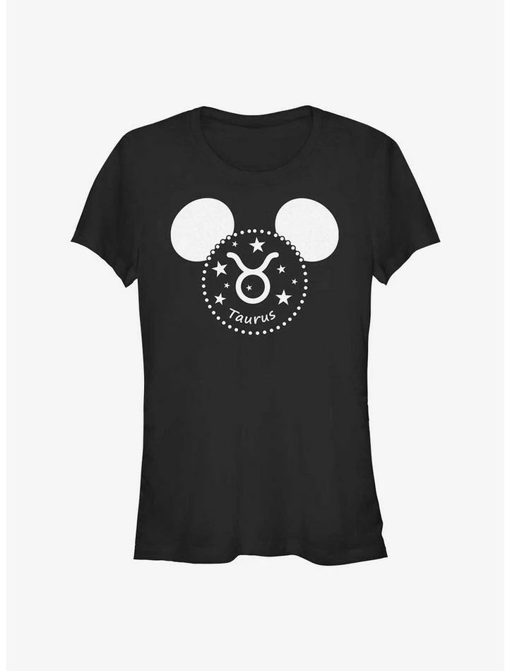 Best Pirce 🌟 Disney Mickey Mouse Zodiac Taurus 👧 Girls T-Shirt ⭐
