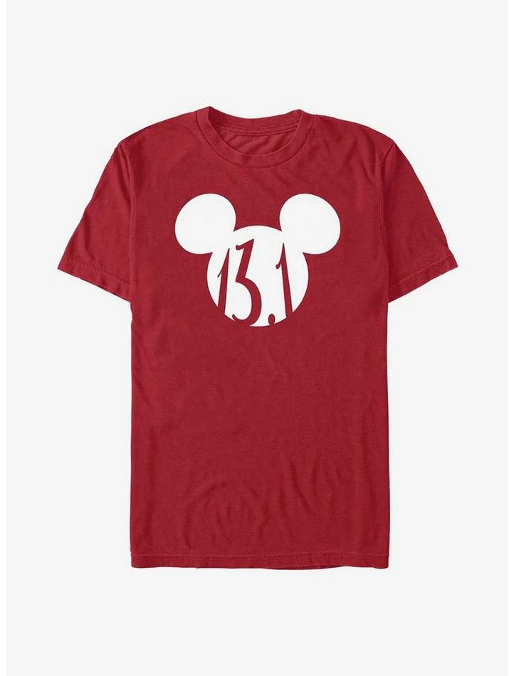 Best Pirce 🥰 Disney Mickey Mouse 13.1 Half Marathon Ears T-Shirt 😉