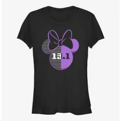 Outlet 🌟 Disney Minnie Mouse 13.1 Half Marathon Ears 👧 Girls T-Shirt 🎉