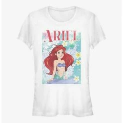 Best Sale 🛒 Disney The Little Mermaid Ariel Poster 👧 Girls T-Shirt 👍