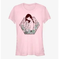 Outlet 😉 Disney Mulan Lotus 👧 Girls T-Shirt 🤩