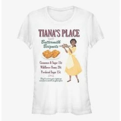 Buy ❤️ Disney The Princess and the Frog Tiana's Place Buttermilk Beignets 👧 Girls T-Shirt 🤩