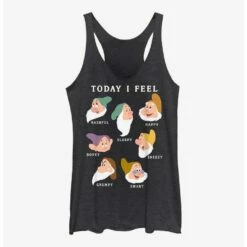 Best Sale 🛒 Disney Snow White and the Seven Dwarfs Today I Feel 👧 Girls Tank 🔔