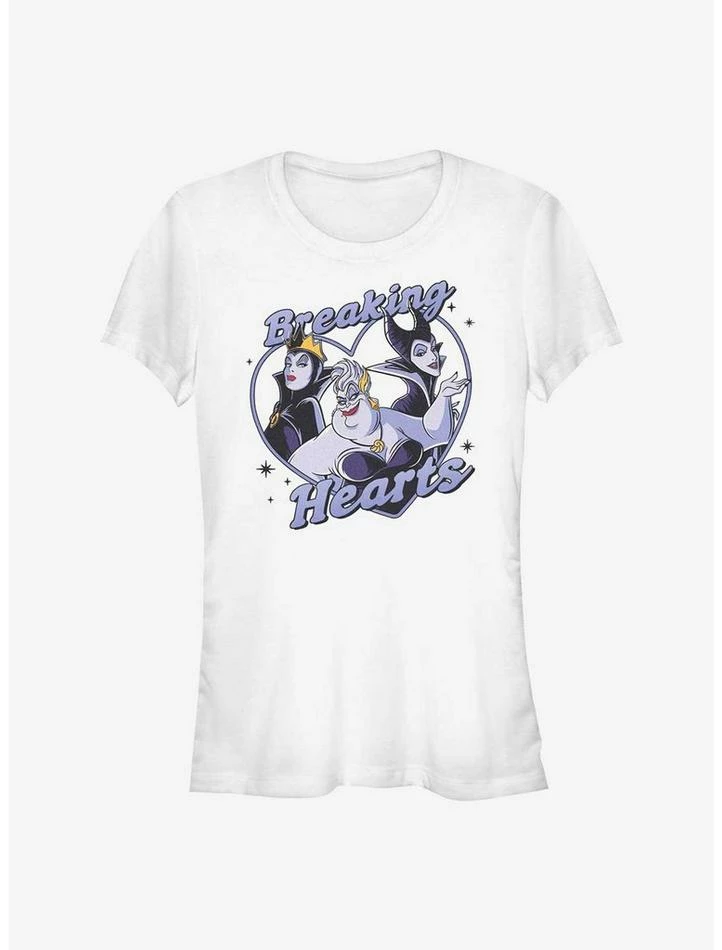 Hot Sale 😀 Disney Villains Breaking Hearts 👧 Girls T-Shirt ⭐