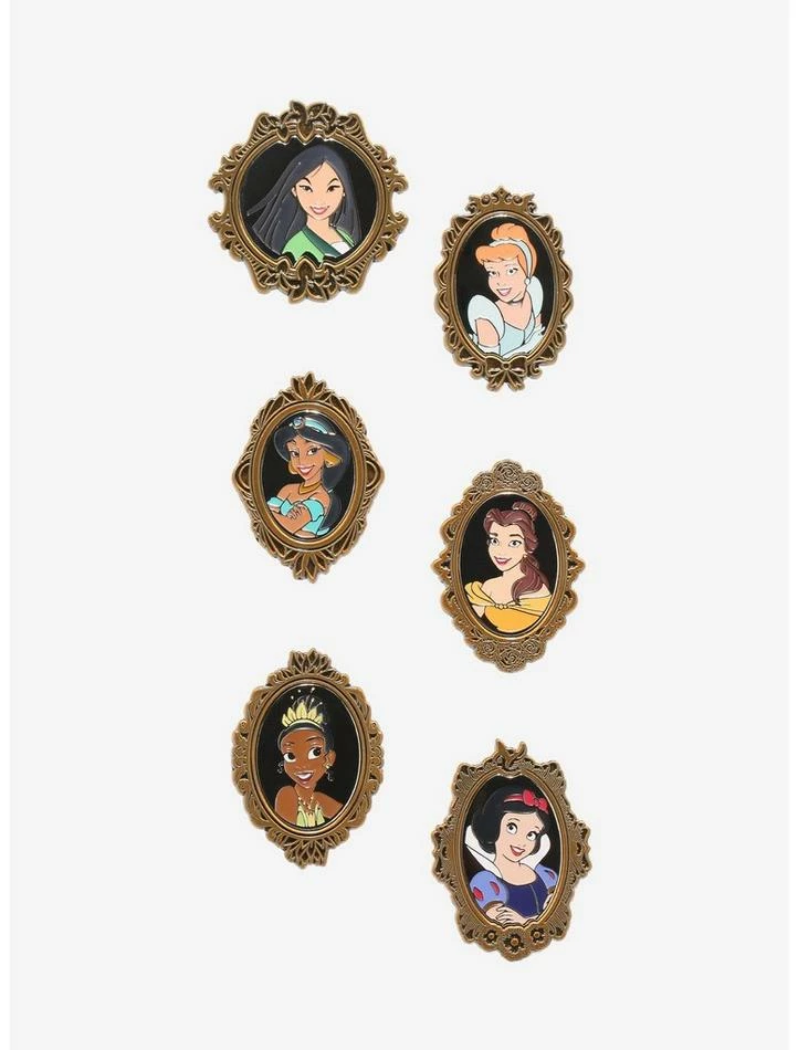 Brand new ❤️ Disney Princess Gold Portrait Blind Box Enamel Pin 🥰