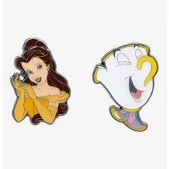 Top 10 🎉 Loungefly Disney Beauty And The Beast Belle & Chip Enamel Pin Set ✔️