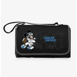 Best Pirce ✨ Disney Mickey Mouse NFL Carolina Panthers Outdoor Picnic Blanket 👍