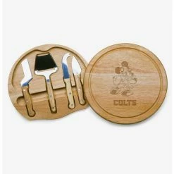 Promo โญ Disney Mickey Mouse NFL IND Colts Circo Cheese Cutting Board & Tools Set ๐
