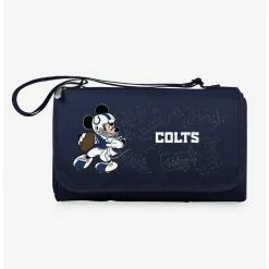 New 👏 Disney Mickey Mouse NFL Indianapolis Colts Outdoor Picnic Blanket 👏