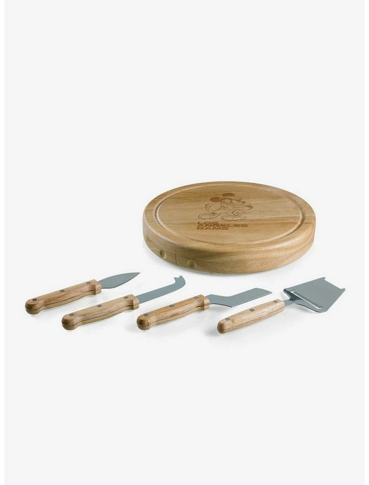 Buy 🛒 Disney Mickey Mouse NFL LA Rams Circo Cheese Cutting Board & Tools Set 💯 - Image 2