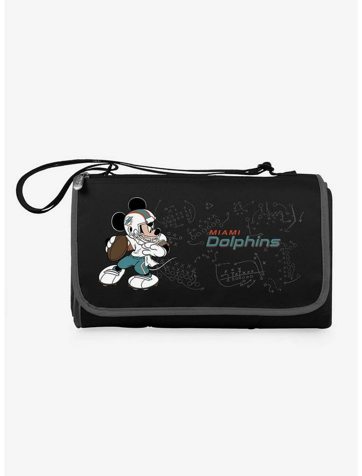 Buy ๐ Disney Mickey Mouse NFL Miami Dolphins Outdoor Picnic Blanket โ๏ธ