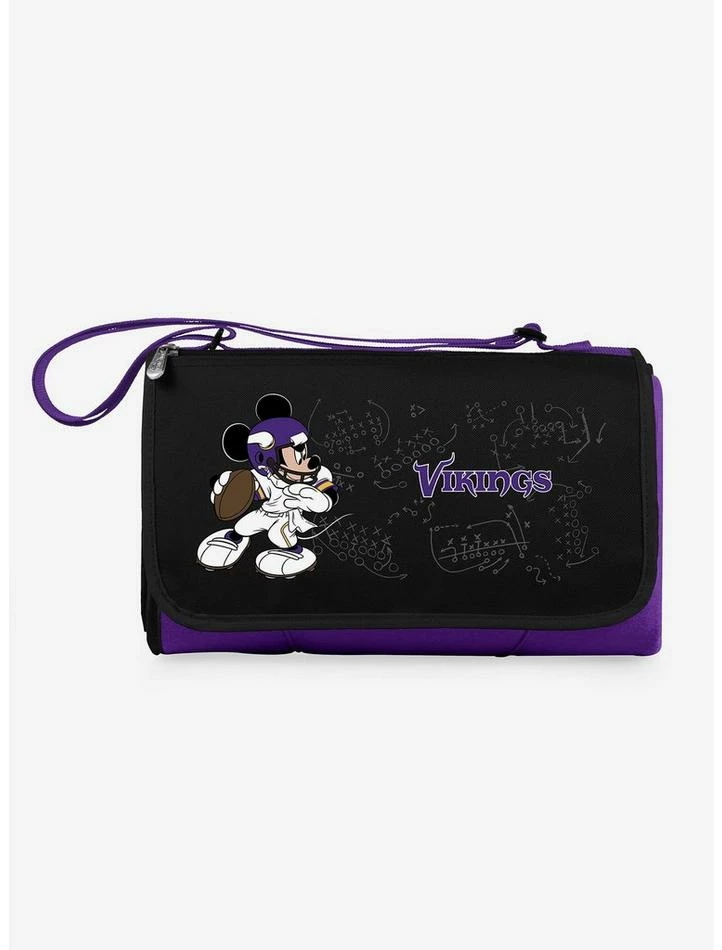 Outlet ✨ Disney Mickey Mouse NFL Minnesota Vikings Outdoor Picnic Blanket 🌟