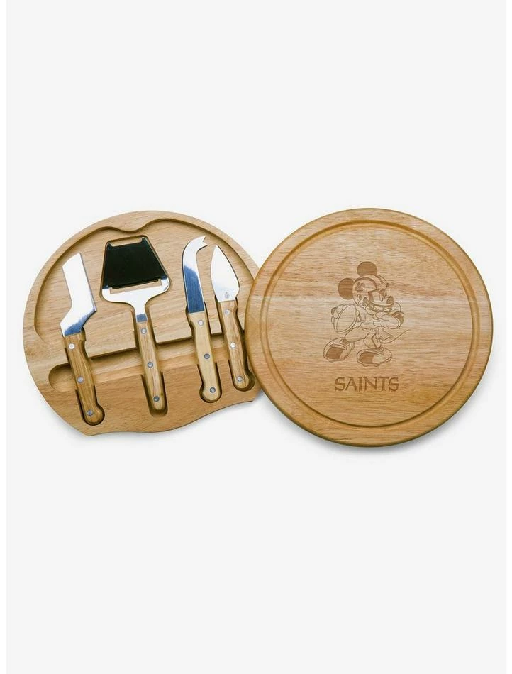 Buy ๐งจ Disney Mickey Mouse NFL NO Saints Circo Cheese Cutting Board & Tools Set ๐