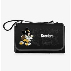 Best Pirce ✨ Disney Mickey Mouse NFL Pit Steelers Outdoor Picnic Blanket 😉