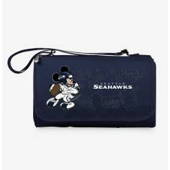 Discount โค๏ธ Disney Mickey Mouse NFL Seattle Seahawks Outdoor Picnic Blanket ๐