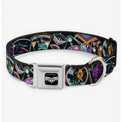 Best reviews of ๐ Disney Pixar Lightyear Mission Patches Collage Multicolor Seatbelt Buckle ๐ Dog Collar โจ