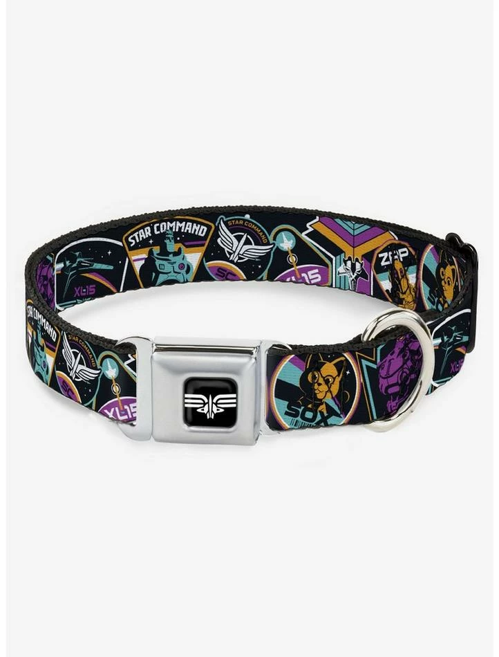 Best reviews of 👍 Disney Pixar Lightyear Mission Patches Collage Multicolor Seatbelt Buckle 🐕 Dog Collar ✨
