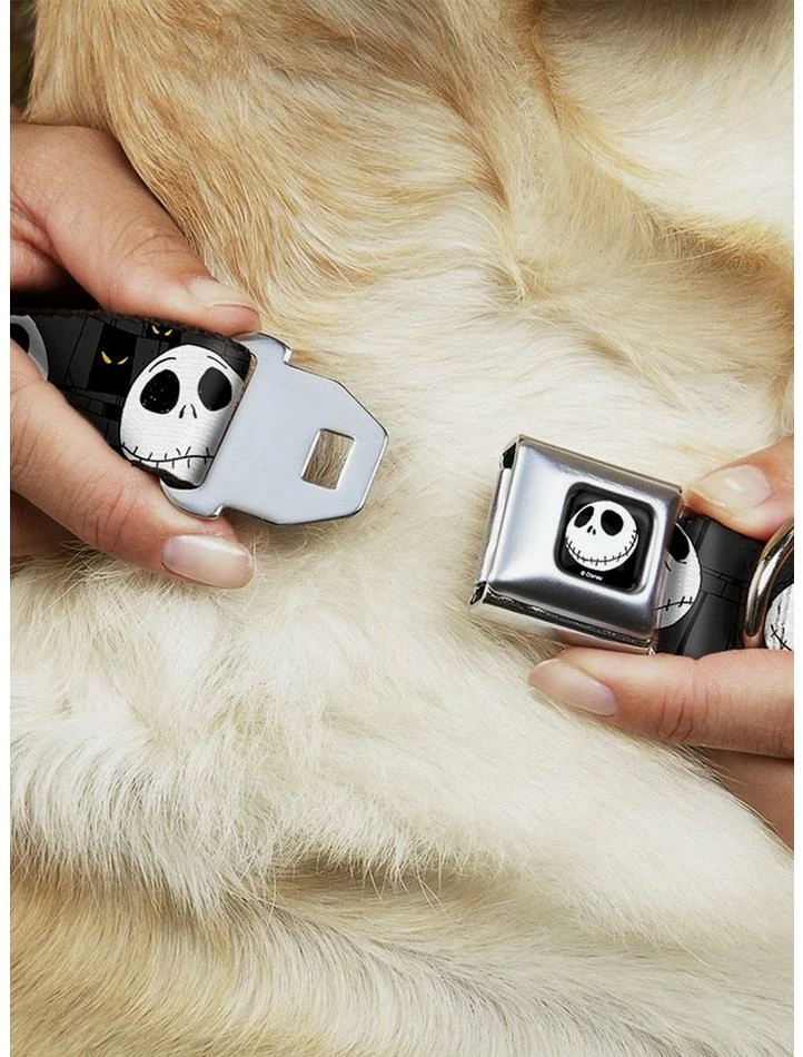 Outlet โ Disney Nightmare Before ๐
Christmas Jack Expressions Seatbelt Buckle ๐ Dog Collar ๐ฏ - Image 2