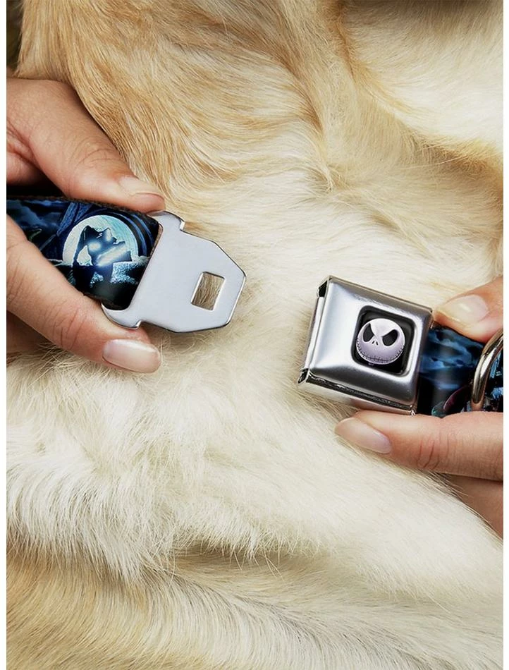 Best Pirce 🛒 Disney Nightmare Before 🎁 Christmas Jack Oogie Boogie Santa Seatbelt Buckle 🐶 Dog Collar 😉 - Image 2