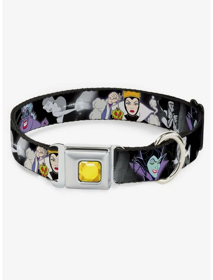 Coupon 🔔 Disney Villains Hexing Scenes Seatbelt Buckle 🐕 Dog Collar ⭐