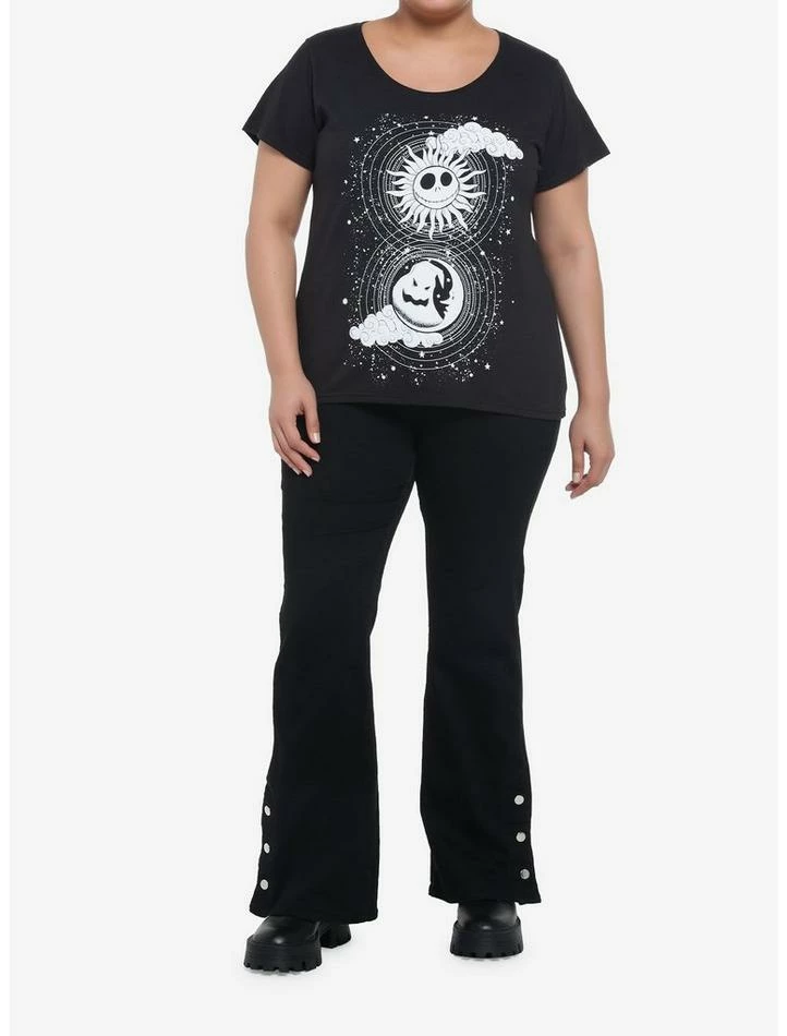 Top 10 🎉 The Nightmare Before 🔔 Christmas Jack & Oogie Boogie Celestial 👧 Girls T-Shirt Plus Size 🎁 - Image 2