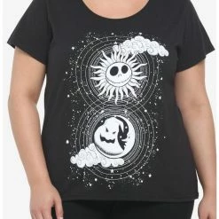 Top 10 ๐ The Nightmare Before ๐ Christmas Jack & Oogie Boogie Celestial ๐ง Girls T-Shirt Plus Size ๐