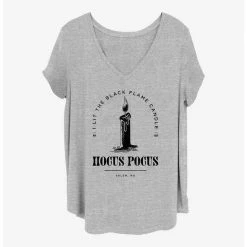 Outlet 🤩 Disney Hocus Pocus I Lit The Black Flame Candle 👧 Girls T-Shirt Plus Size 🔔