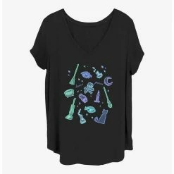 Cheap 🥰 Disney Hocus Pocus Spooky Jumble 👧 Girls T-Shirt Plus Size ⭐