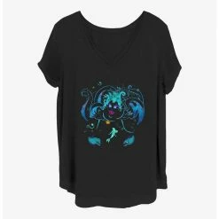 Best Pirce 🔔 Disney The Little Mermaid Ursula Under The Sea 👧 Girls T-Shirt Plus Size 💯