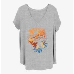 Budget 😀 Disney Lilo & Stitch Aloha Stitch 👧 Girls T-Shirt Plus Size 🌟