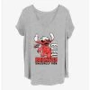 Promo 😀 Disney Lilo & Stitch Badness Level 👧 Girls T-Shirt Plus Size 🔔